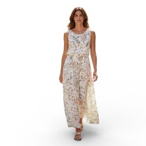 Frye White Floral Jumpsuit